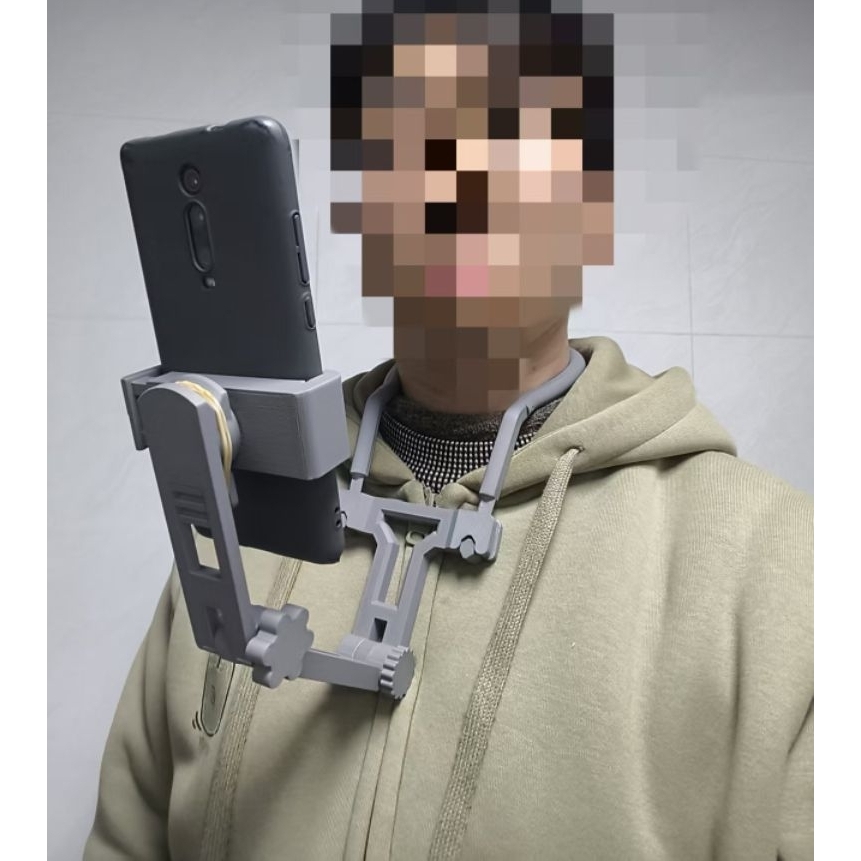 Holder HP Vlogging Model Kalung Leher Portabel Neck Holder Neckband Portable Lazypod Tripod Aksesori