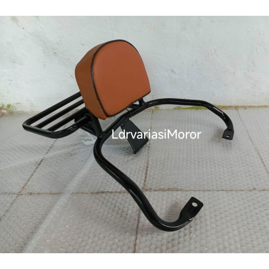 Sandaran Lipat Rak Belakang Motor Listrik Vespa Primavera Zuzu T3s Pro Sprint Smoot Greentech Lx God