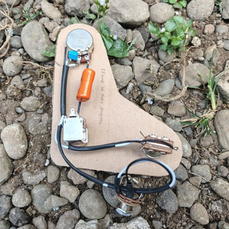 Wiring Gitar PRS w/Push Pull Orange Drop Treble Bleed