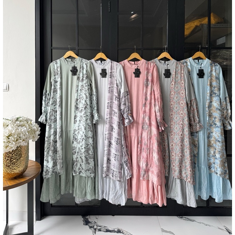 [READY] KANAYA DRESS by JOURNEY / Gamis Model Layering Motif