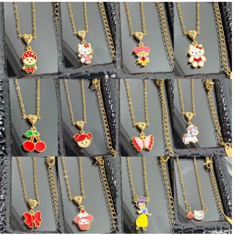 kalung anak titanium, kalung karakter, kalung anak