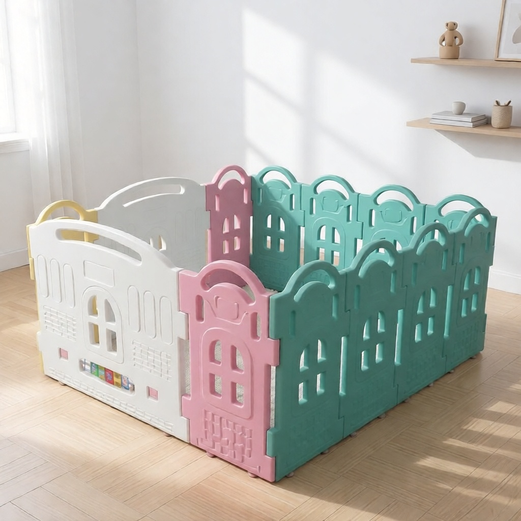 Parklon Fence Pagar Mainan Anak / Pagar Bayi - Preloved / Produk Original / Pengiriman Cepat Kondisi