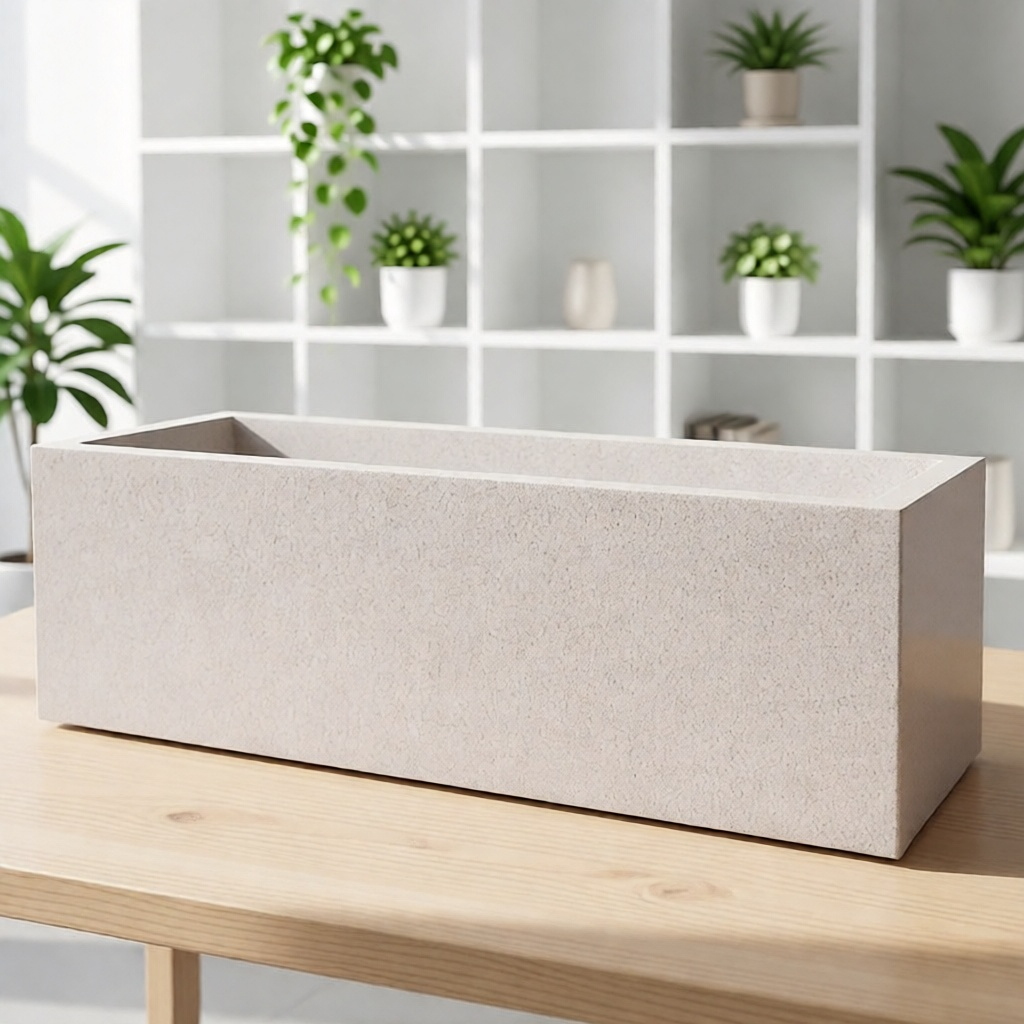 Pot Tanaman  Planter Box  Pot Teraso Persegi Panjang Finishing Glossy