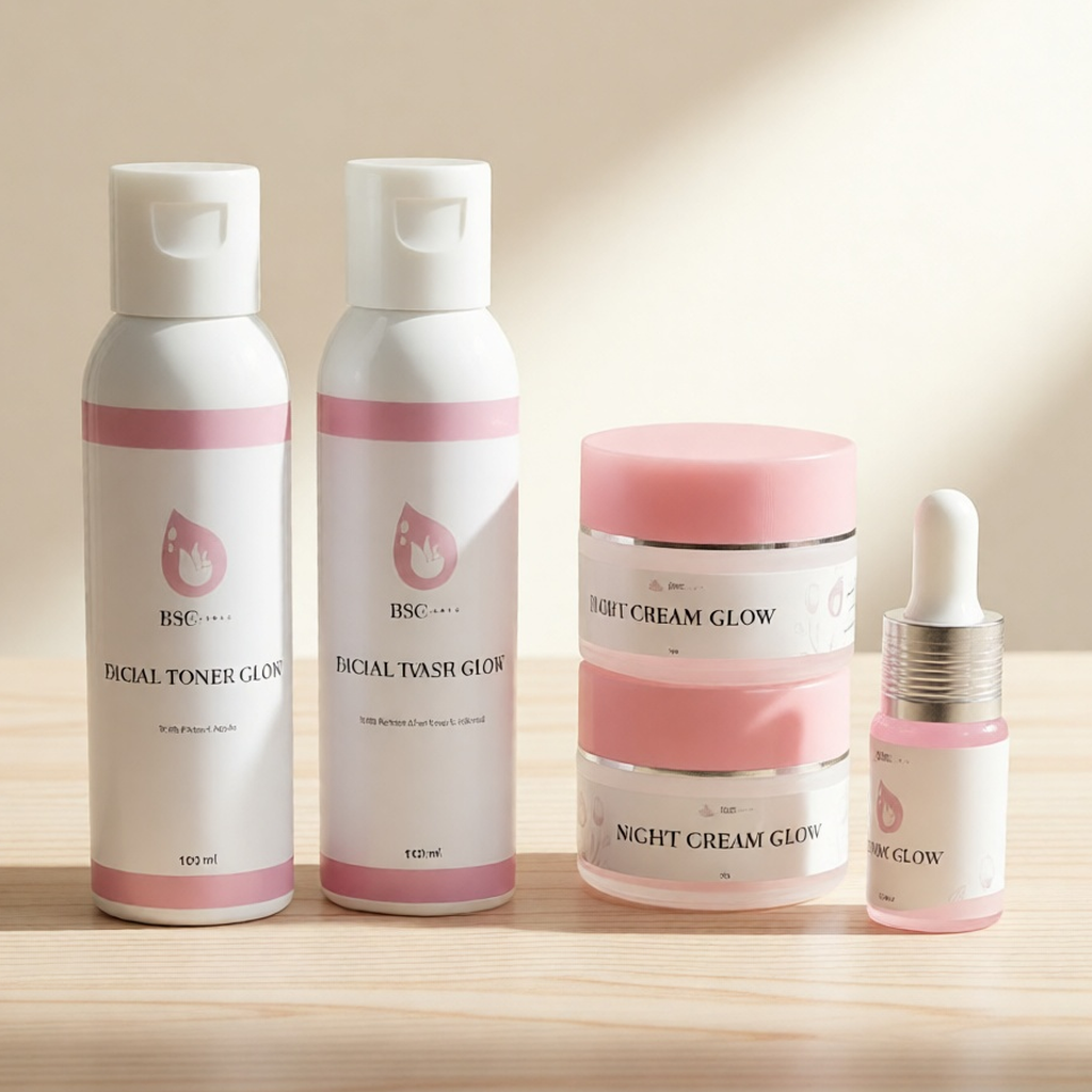 BSC Clinic Paket Glowing Skincare Pencerah Kulit Wajah Glowing