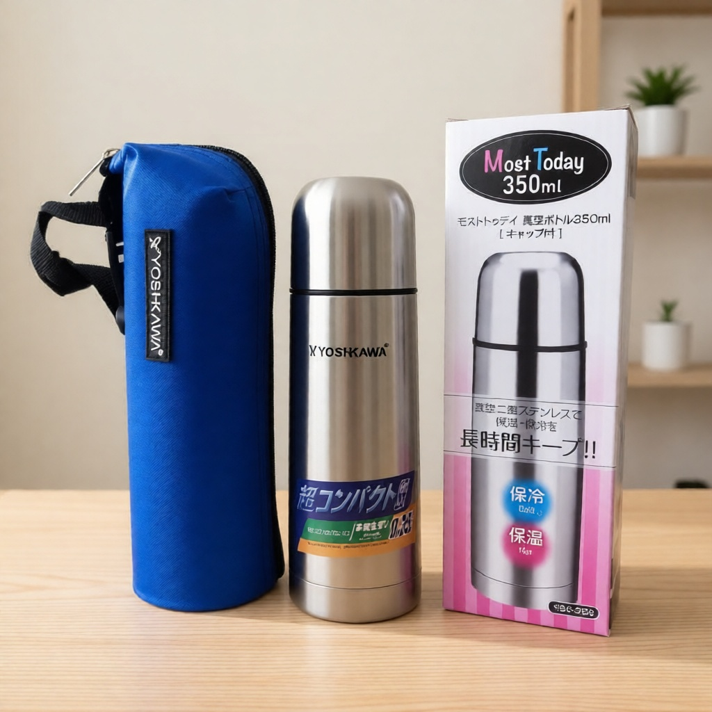 YOSHIKAWA Termos Air Panas Dingin 350ML Stainless Steel Tahan Lama BPA Free