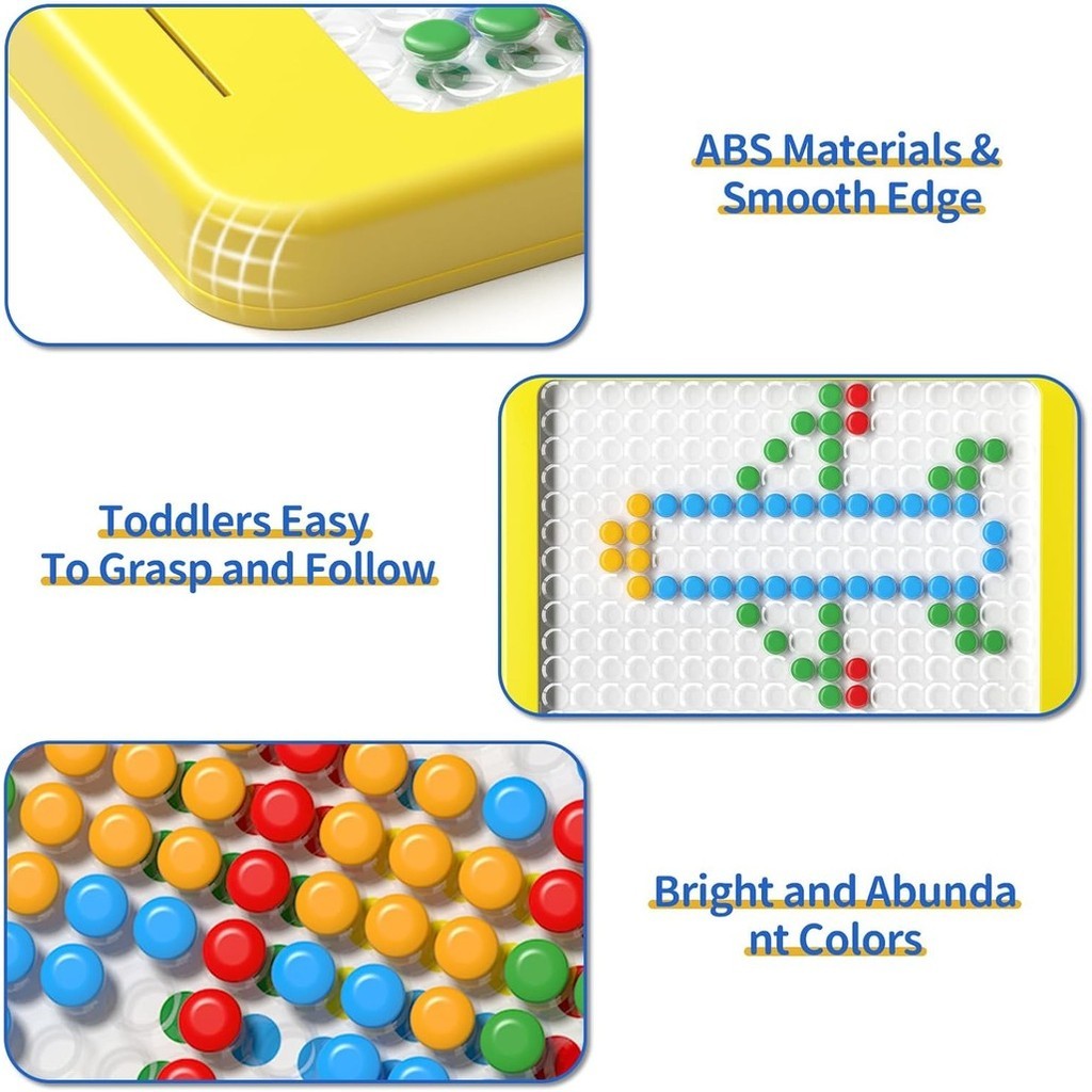 

2-In-1 Magnetic Pen Diy Drawing Board For Children Montessori Preschool Education Painting Puzzle