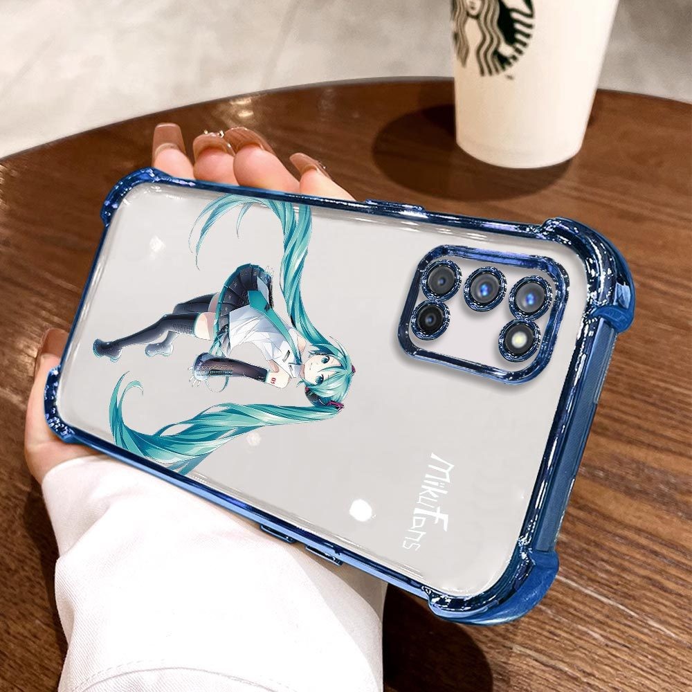 Untuk OPPO A92 A52 A9 2020 A5 2020 A31 Luxury Transparent Clear Phone Case Plating Anti-Knock Cover 