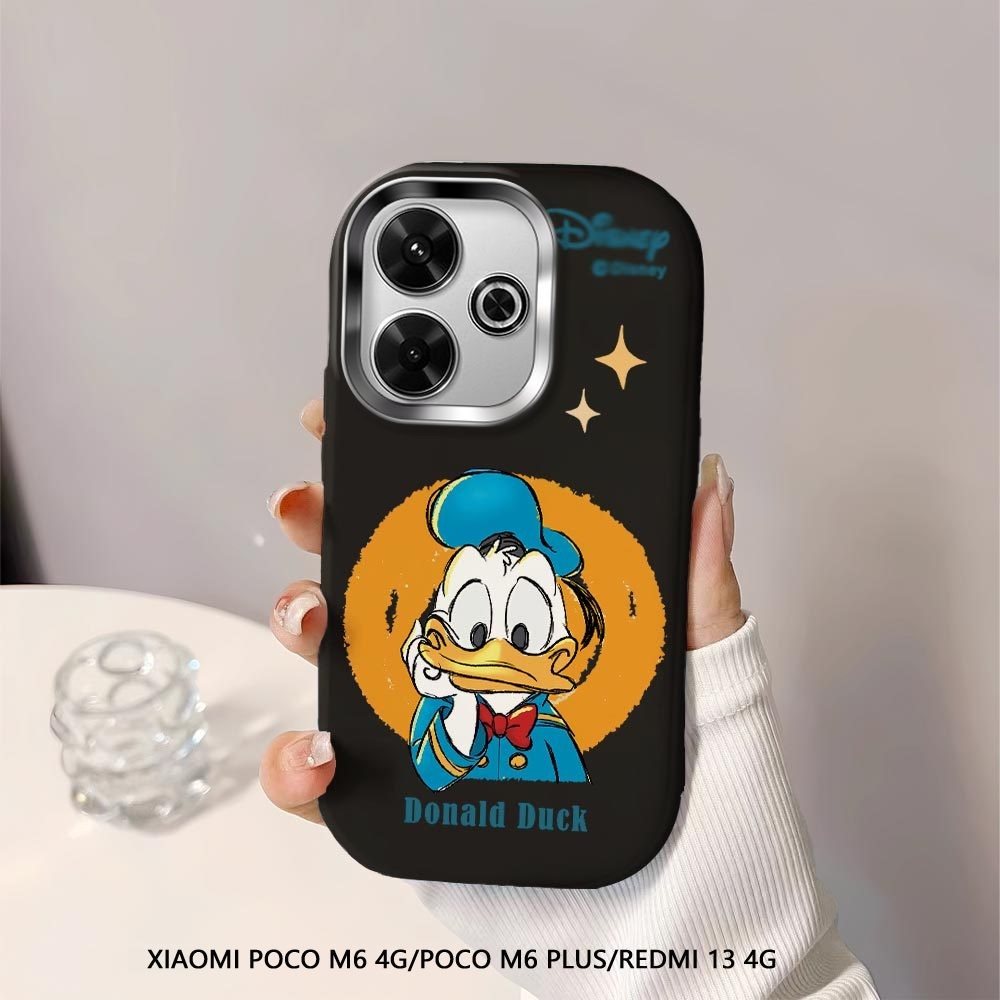 Softcase Untuk Xiaomi Redmi 13 13C 5G Poco C65 Cartoon Donald Duck Back Cover Case Soft Original Liq