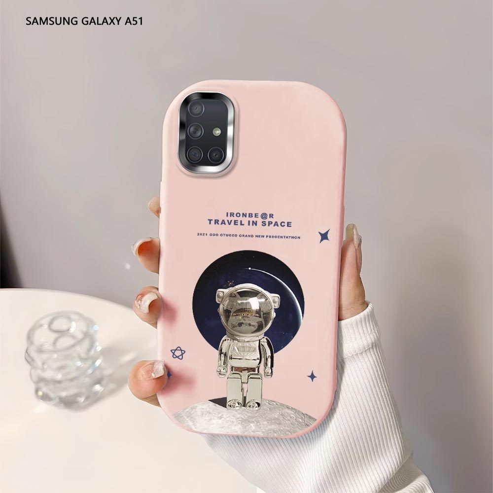 Softcase Untuk Samsung Galaxy A71 A51 A31 A21S A11 M11 Cartoon Astronaut Back Cover Case Soft Origin
