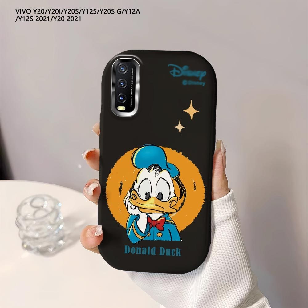 Softcase Untuk Vivo Y20 Y12S 2021 Y12A Y20S Y20A Y20i Y20G Y20e Y20t Cartoon Donald Duck Back Cover 