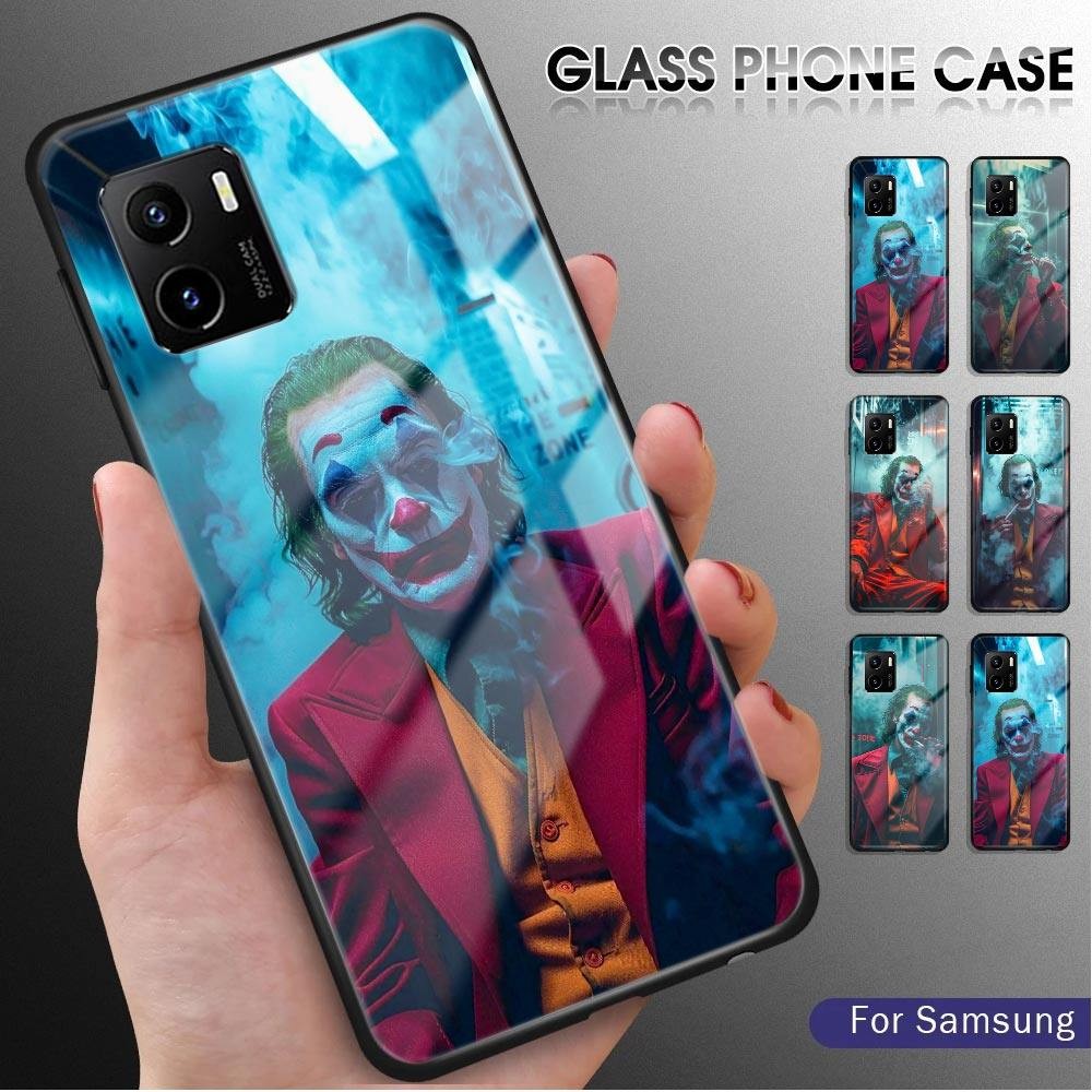 For Vivo Y15A Y15S Y15C Y01 Y01A Glossy Tempered Glass Case Scratch-Resistant Rear Cover Joker Movie