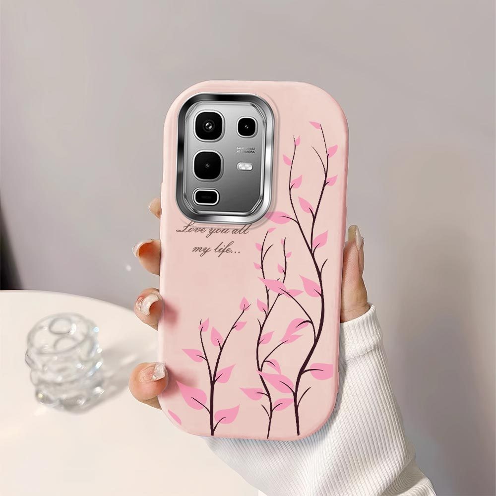 Untuk Infinix Note 50 PRO 4G 50X 50S Flowers Back Cover Case Soft Original Liquid Silicone Casing