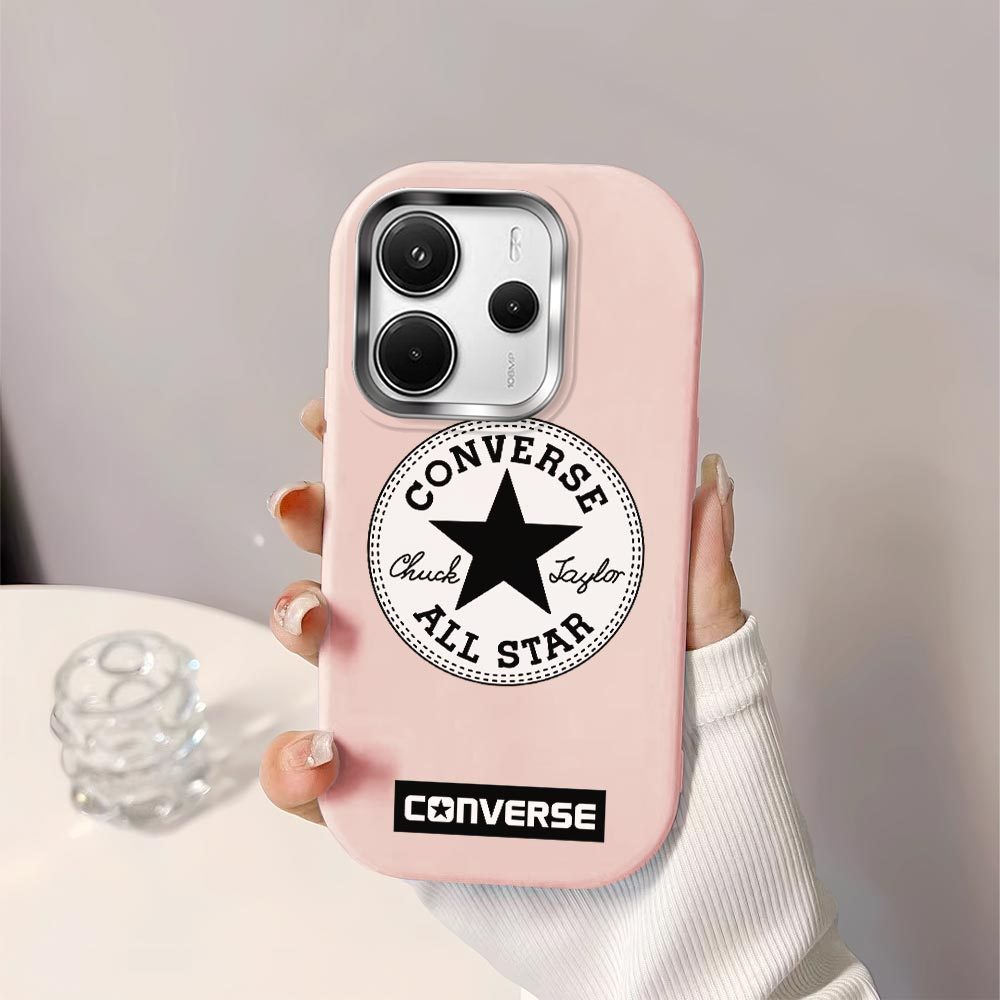 Case Untuk Xiaomi Redmi Note 14 4G 5G Converse Pentagram Back Cover Case Soft Original Liquid Silico