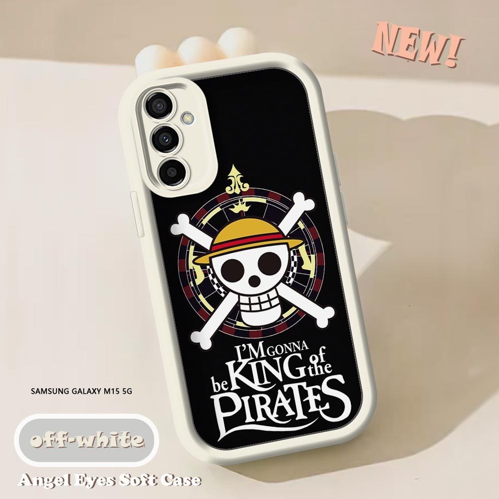 Untuk Samsung Galaxy M15 M21 M30S Anime OnePiece Phone Casing Soft Silicone Anti-Knock Case