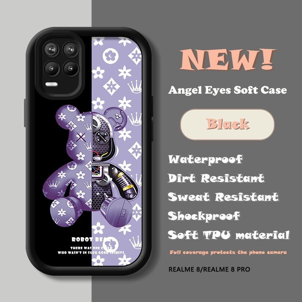 Untuk Realme 8 Pro 8 5G Cute Anime Phone Casing Soft Silicone Back Cover Case