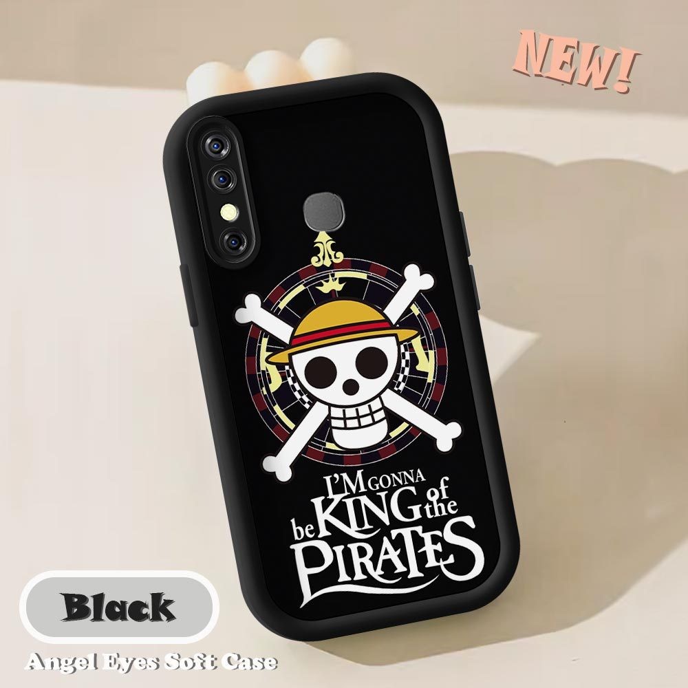 Untuk Infinix Hot 10 8 Anime OnePiece Phone Casing Soft Silicone Anti-Knock Case
