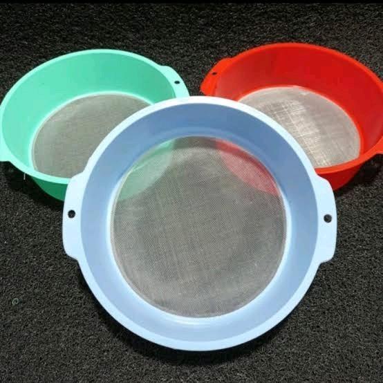 Saringan kelapa Saringan Santan Ayakan Tepung Stainless Steel dan Plastik Kitchenware