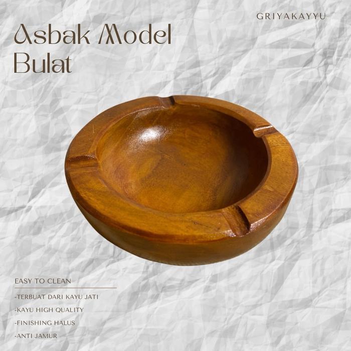 Asbak Kayu Jati / Asbak Kayu / Asbak Astetik