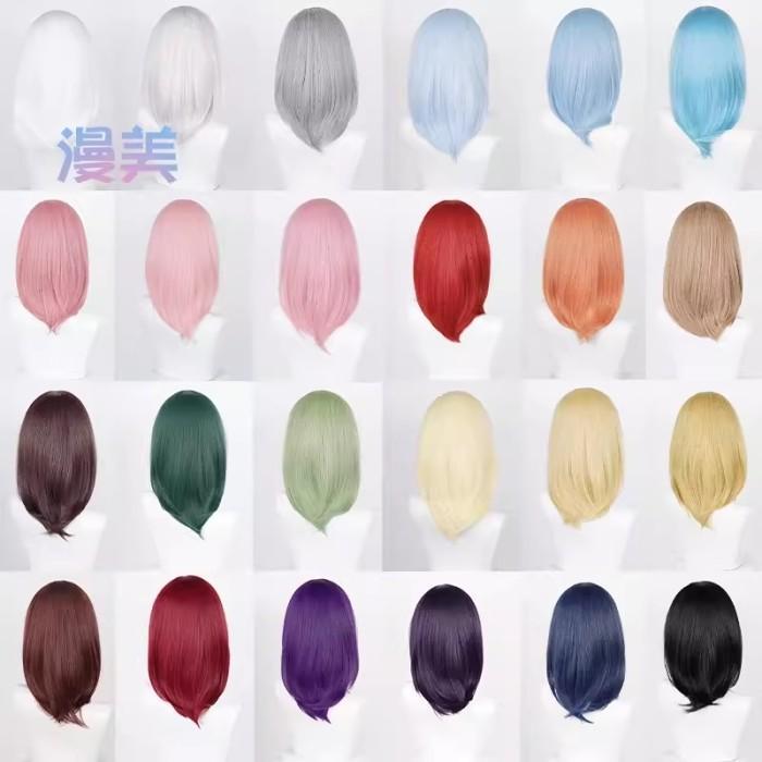 WIG COSPLAY MANMEI / ALICE / YWAILISI BASE 40CM LURUS (CAP SISIR) PT 2