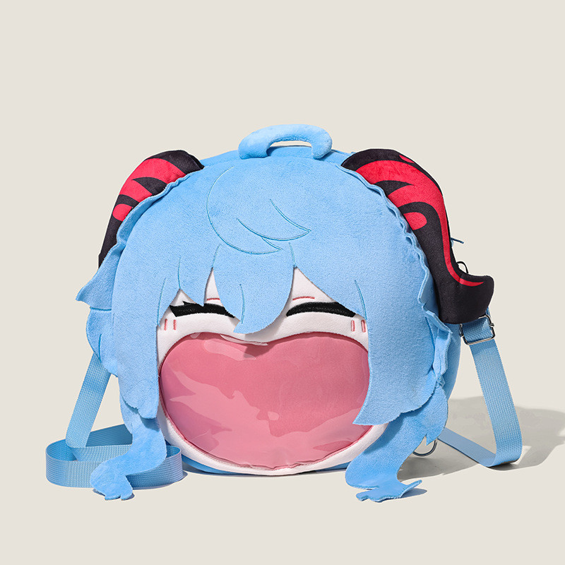 Genshin Impact Cartoon Ganyu Personality Large Capacity Student Backpack Itabag Animation Peripheral