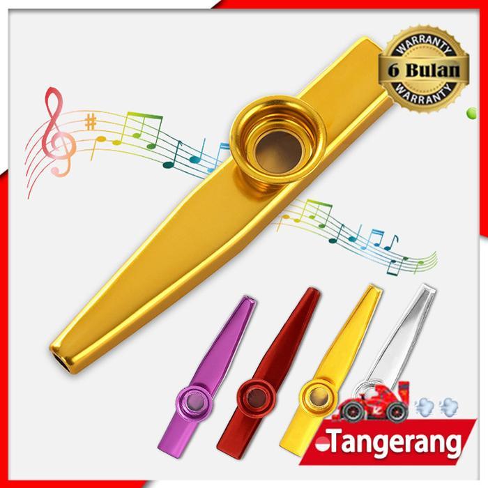 Kazoo Alat Musik Tiup Bahan Metal Aluminium Kazoo Bahan Aluminium