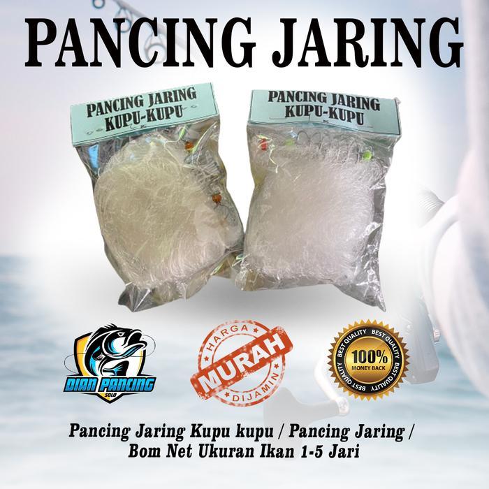 Pancing Jaring Kupu kupu / Pancing Jaring / Bom Net Ikan Joran