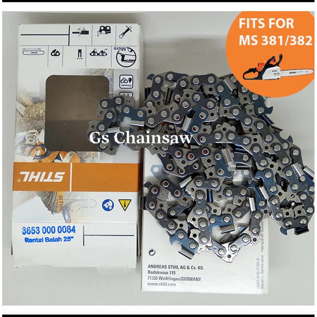 Rantai (Belah)Bar Chainsaw STIHL 25 inch/42 Mata Rantai Senso Bar 25 inch (42T) Bar Laser