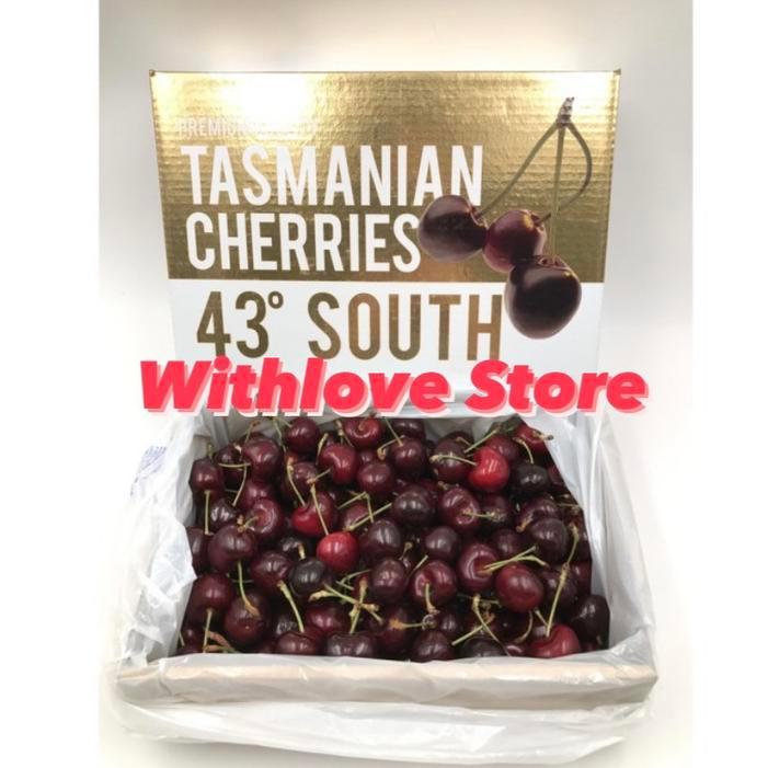 Cherry Tasmanian Cherries 43 South Size 32-34 Mm 2 Kg Box