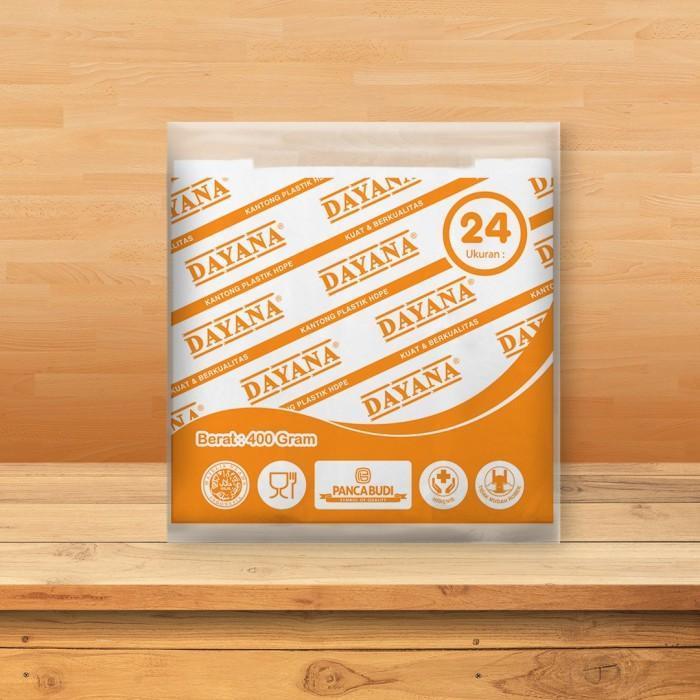 Dayana HD Putih (ORG) 24 / Kantong Kresek Bening / Plastik Tas Belanja