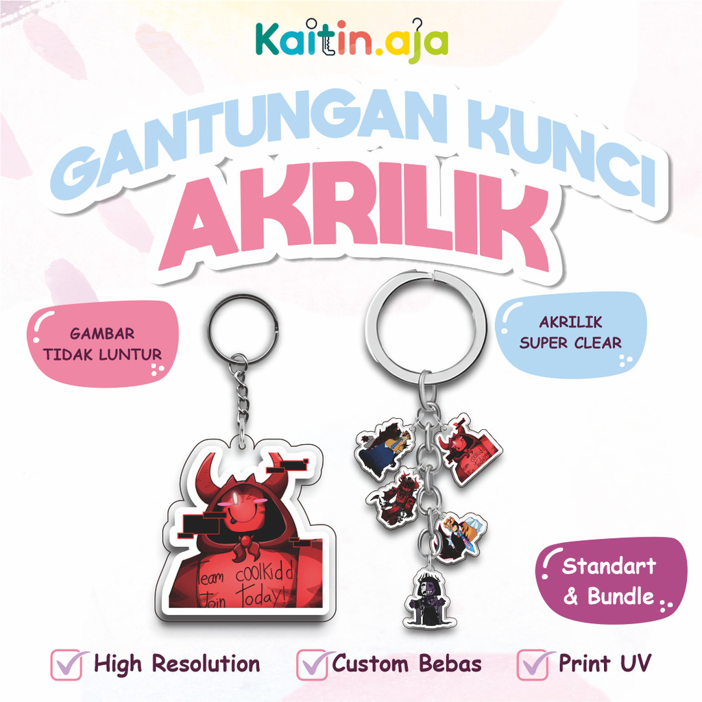 Ganci / Gantungan Kunci Akrilik FORSAKEN 4 KILLER (JOHN DOE, NOLI, C00LKIDD, RUST 101)