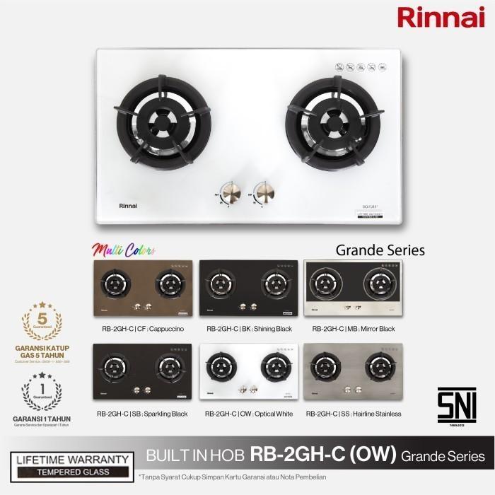Kompor Rinnai RB-2GH-C RB2GHC RB 2 GH C MB BK SS OW SB CF