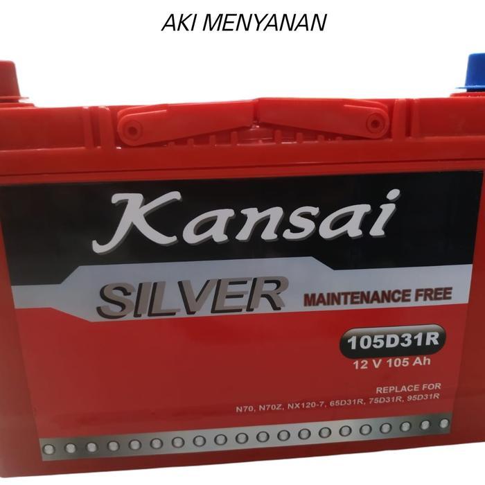 Aki Kansai Silver 105 Ah 105D31R Accu Mobil Genset