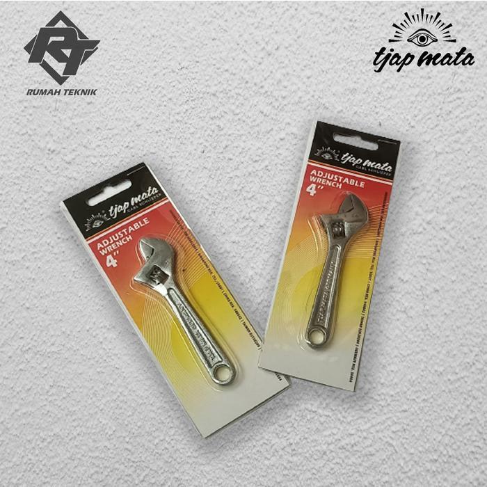 TJAP MATA ADJUSTABLE WRENCH ATAU KUNCI INGGRIS 4 INCH