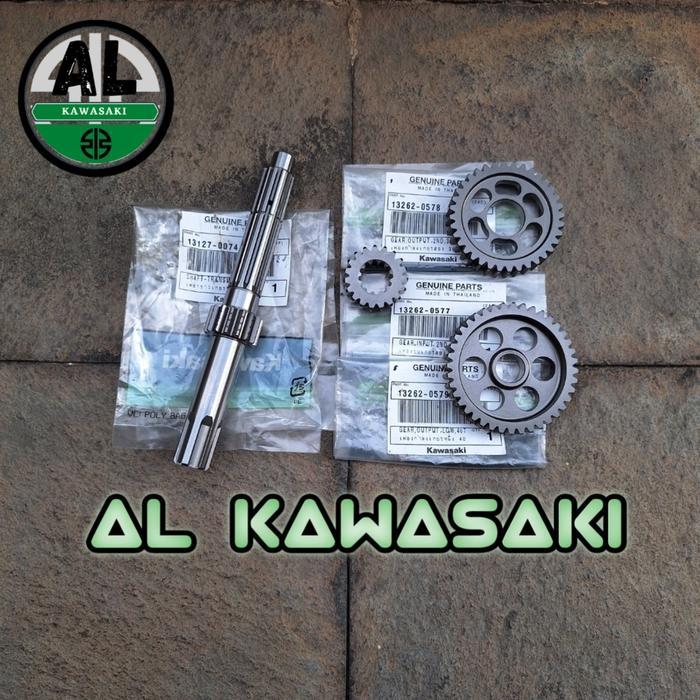 Paling Berkualitas Gear Gir Gigi Rasio 1 2 Set As Rasio Klx 140 Klx140 Pnp Klx Dtracker Dtraker Dt