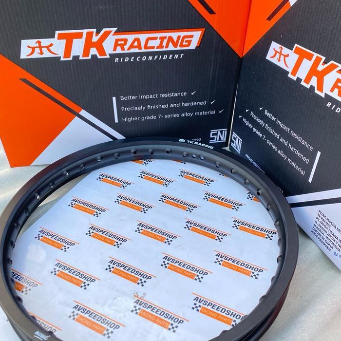 Velg Tk Racing Tipe Exceed 160 X 18 Warna Hitam Kulit Jeruk - Cocok Untuk Kegiatan Harian Dan
