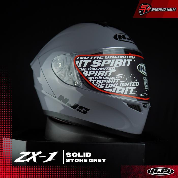 Njs Zx-1 Solid - Helm Full Face Njs Zx Zx Zx Polos Helm Njs Zx Helm Njs Polos Njs Ori Sni