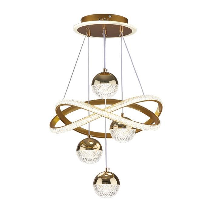LAMPU HIAS RING DAN BOLA GANTUNG MEWAH / LAMPU HIAS GANTUNG 3 WARNA CAHAYA / LAMPU HIAS ELEGAN