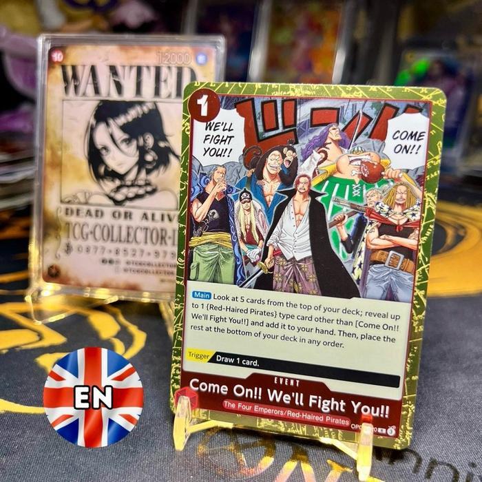 Come On We'Ll Fight You Op09-020 R English Red One Piece Tcg Terbaru