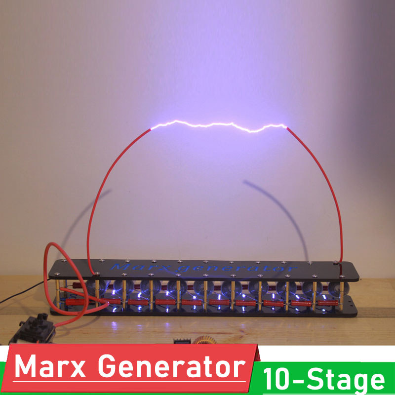 Generator Marx 6/10 Tahap Generator Busur Tegangan Tinggi Pulsa Tesla F/ ZVS Driver Flyback/Pengapia