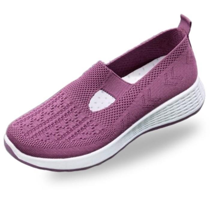 Slip On Wanita Flat Bahan Rajut Skechers Import Quality