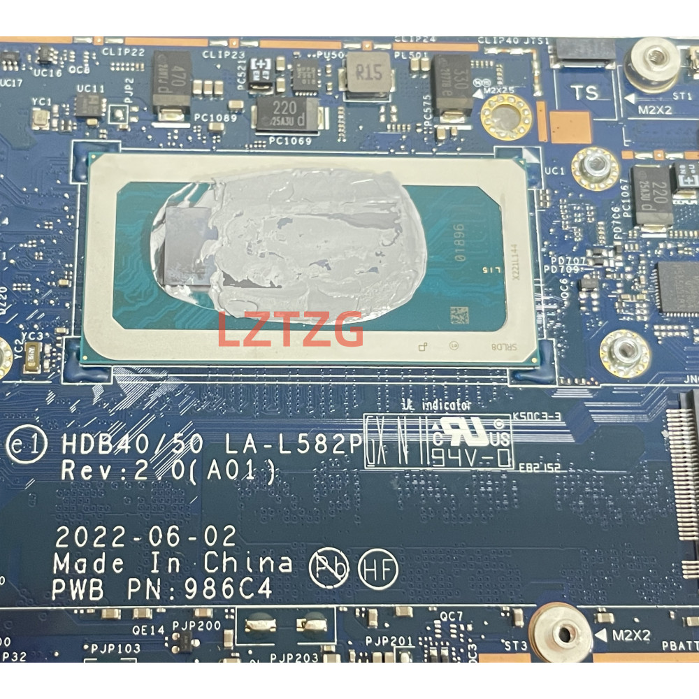 LA-L581P For Dell Latitude 7330 Laptop Motherboard CPU I5-1235U/1245U I7-1265U 16G/32G CN-0CM839