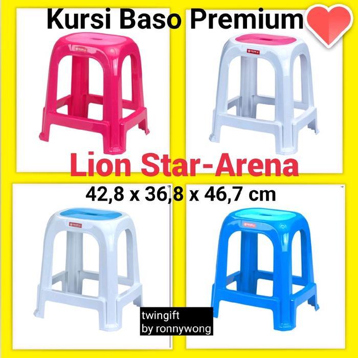 Kursi/bangku Baso, plastik, kualitas premium, Lion Star-arena, tebal dan awet