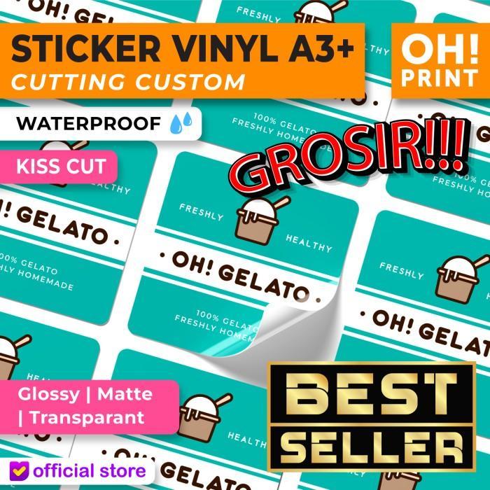 Cetak Stiker Vinyl Stiker Vinyl Transparan Stiker Vinyl