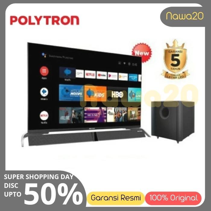 POLYTRON SMART ANDROID DIGITAL TV 32INCH PLD 32BAG9953 + SOUND BAR