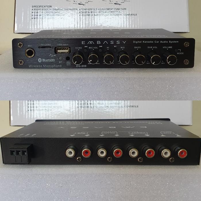 Pre Amp Parametrik Embassy Eq-999 Include Wireless Mic & Remote Terbaik
