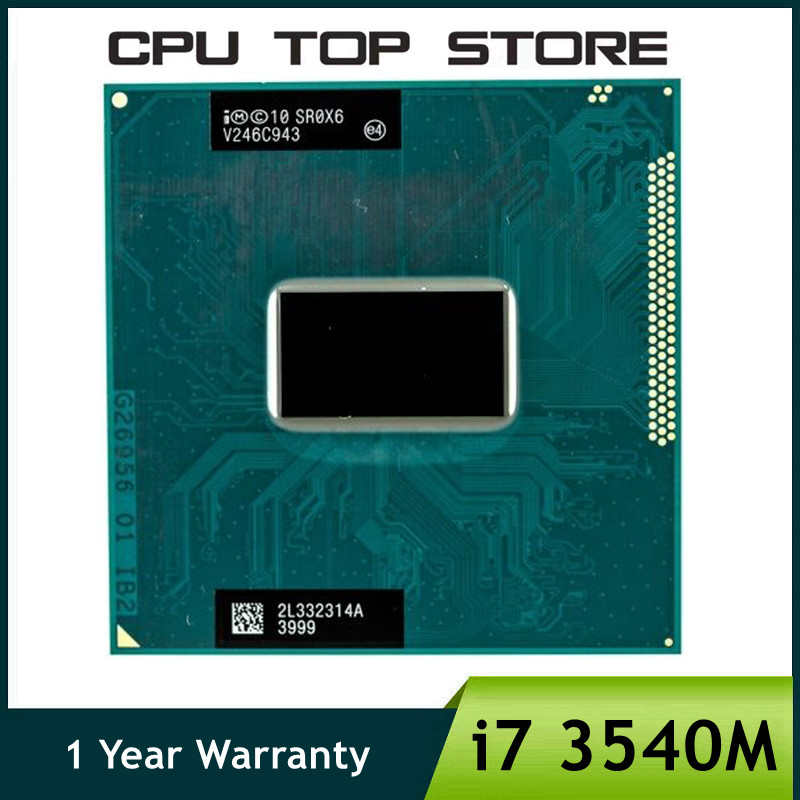 Intel Core i7 3540M SR0X6 3.0GHz 2-Core 4-Thread Laptop notebook Processor LGA G2 / rPGA988B