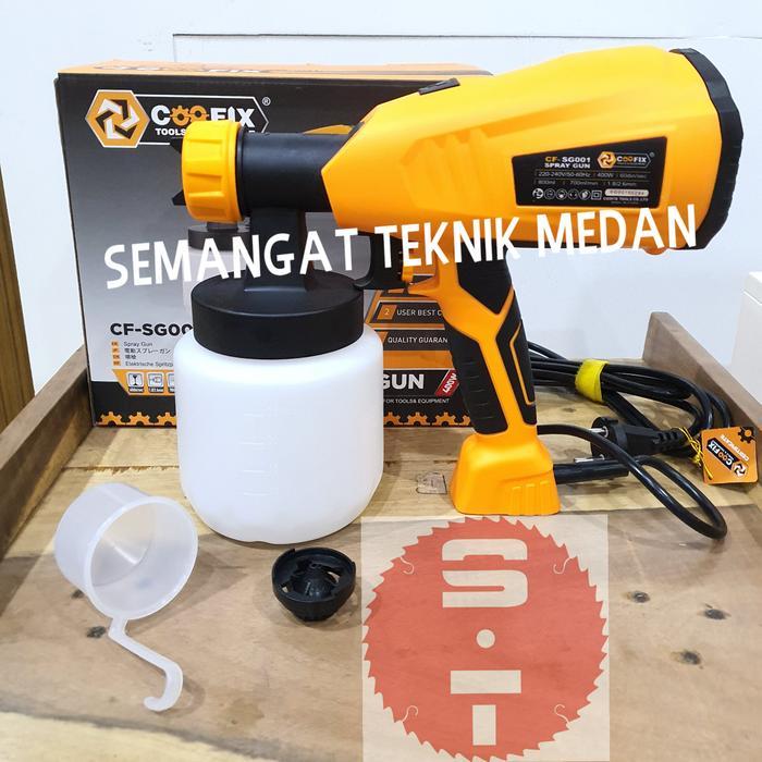 Cf-Sg001 Spray Gun Listrik Semprotan Angin Cat Heavy Duty Coofix Sg001 Terlaris