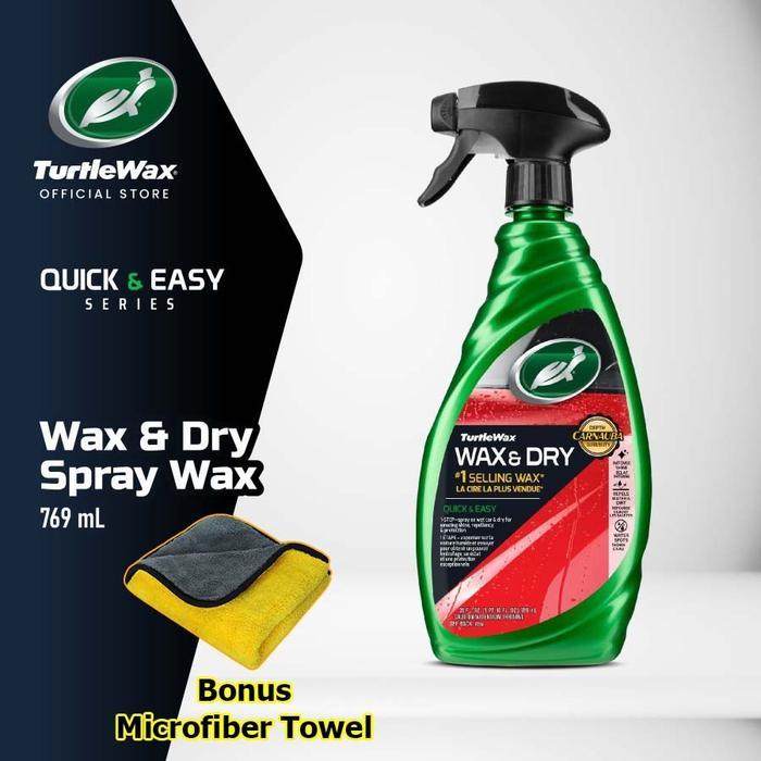 Turtle Wax Wax & Dry 769ml Pengkilap Mobil, Motor Instant (detailing poles) T9
