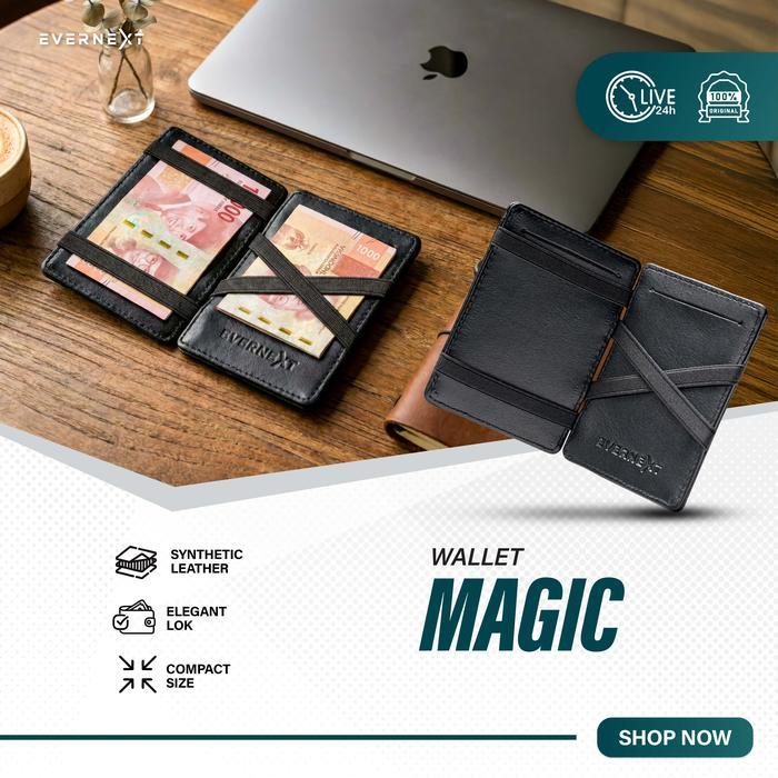 Eiger - Dompet Kulit Pria Magic Wallet Pria Dompet Pendek Lipat Pria Dompet Kartu Pria