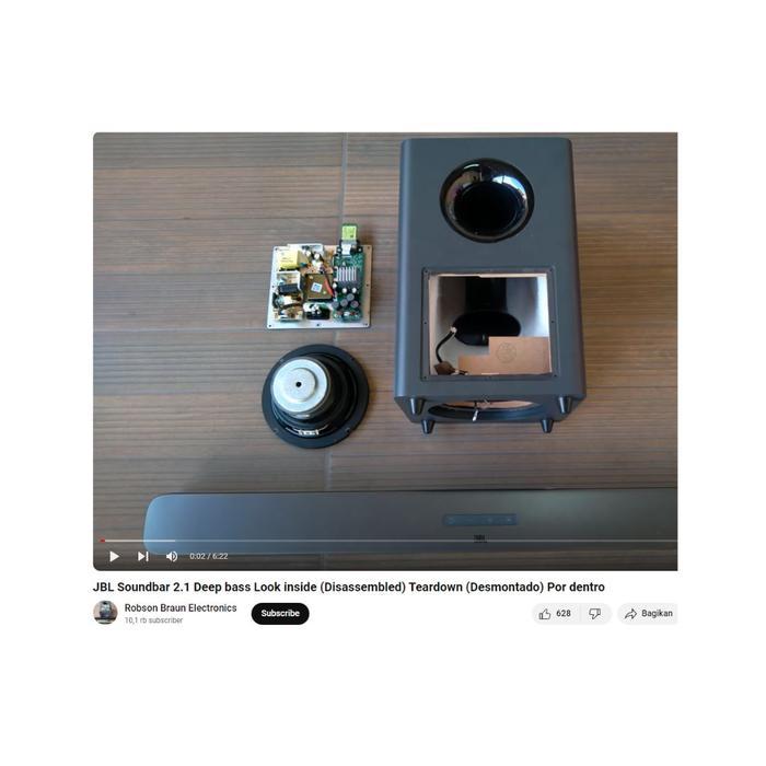 Speaker Subwoofer 6.5 Inch Jbl 4 Ohm 100W Subwoofer Jbl Bar 2.1 Deep Bass (Mk2) Terpercaya
